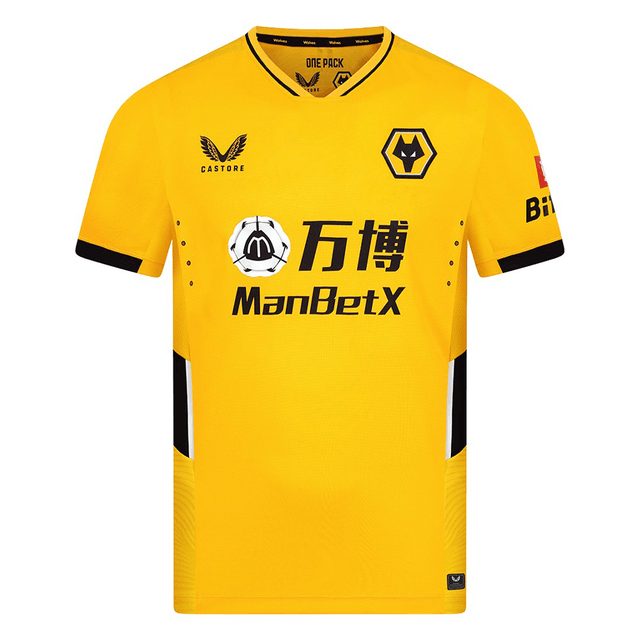 Camisa Wolves I 21/22 Castore - Amarelo - DA Sports Oficial