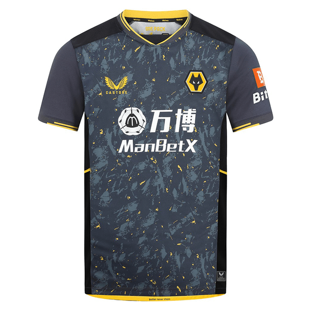 Camisa Wolves II 22/23 Castore - Preto - DA Sports Oficial