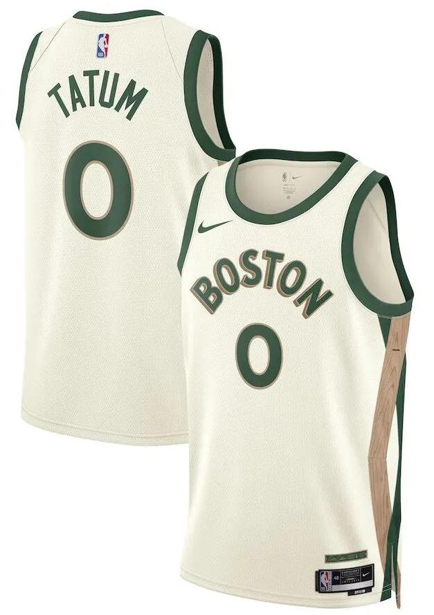 Boston Celtics Jayson Tatum White 2023/24 Jersey - City Edition