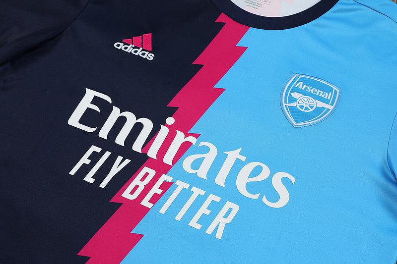 Camiseta Arsenal 23/24 - Treino - Azul Claro/Preto - DA Sports Oficial