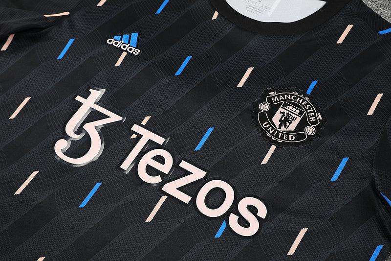 Camiseta Manchester United 23/24 - Treino - Preto - DA Sports Oficial