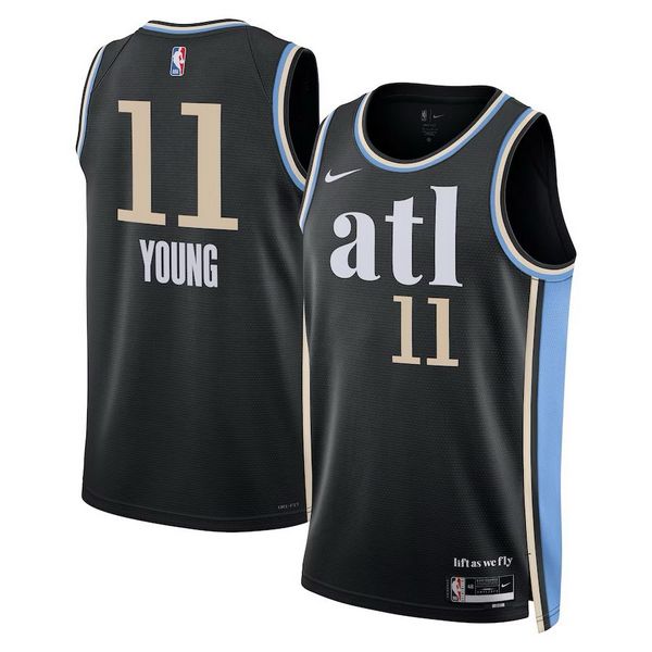 Atlanta Hawks Trae Young Black 2023/24 Jersey - City Edition