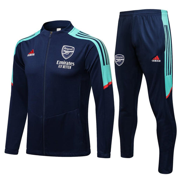 Conjunto Arsenal 21/22 Azul Escuro - Adidas - Com Fecho - DA Sports Oficial