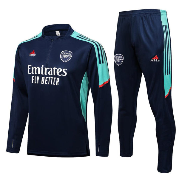 Conjunto Arsenal 21/22 Azul Escuro - Adidas - Com Ziper - DA Sports Oficial