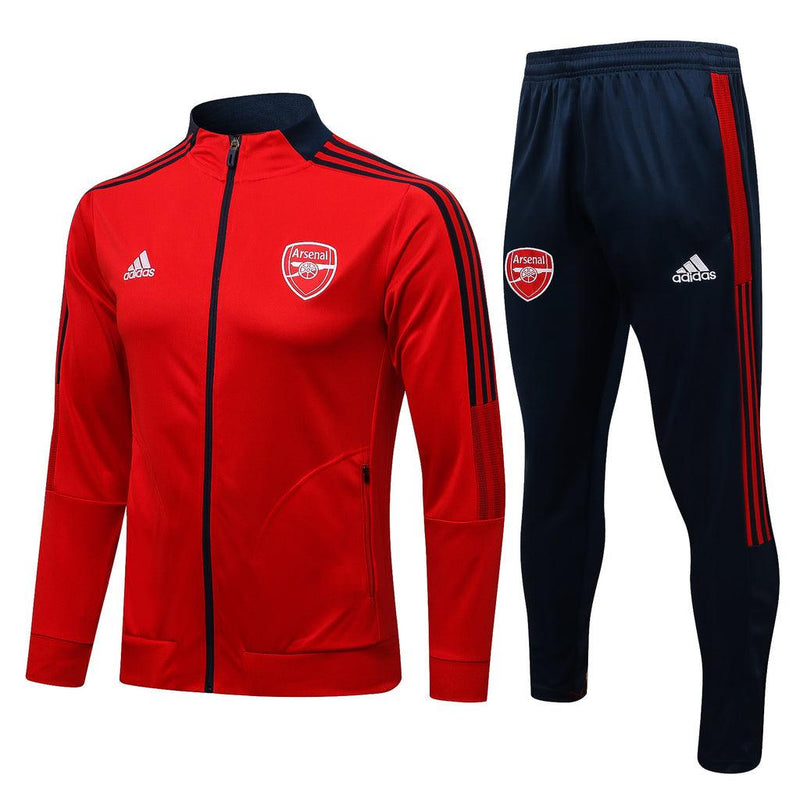 Conjunto Arsenal 21/22 Vermelha - Adidas - Com Fecho - DA Sports Oficial