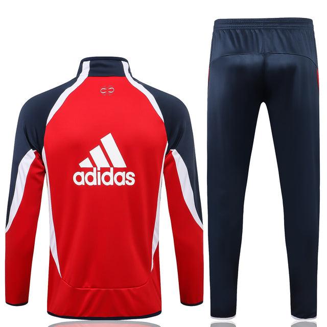 Conjunto Bayern de Munique 21/22 Vermelha e Azul - Adidas - Com Fecho - DA Sports Oficial