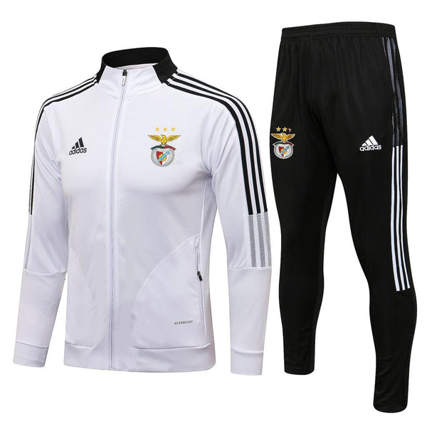 Conjunto Benfica 21/22 Branca - Adidas - Com Fecho - DA Sports Oficial