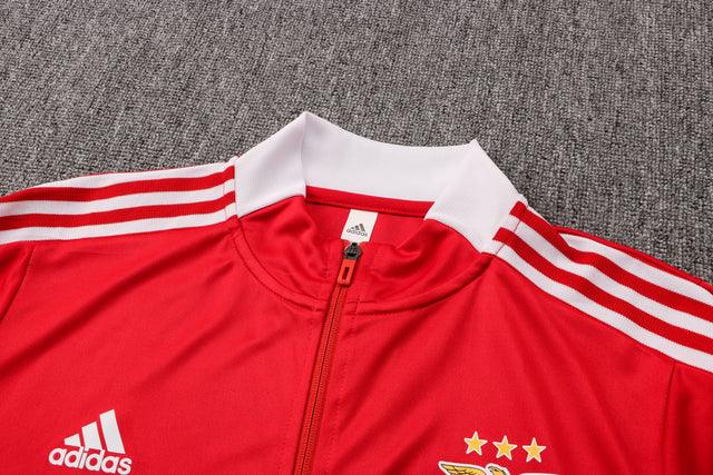 Conjunto Benfica 21/22 Vermelha - Adidas - Com Fecho - DA Sports Oficial