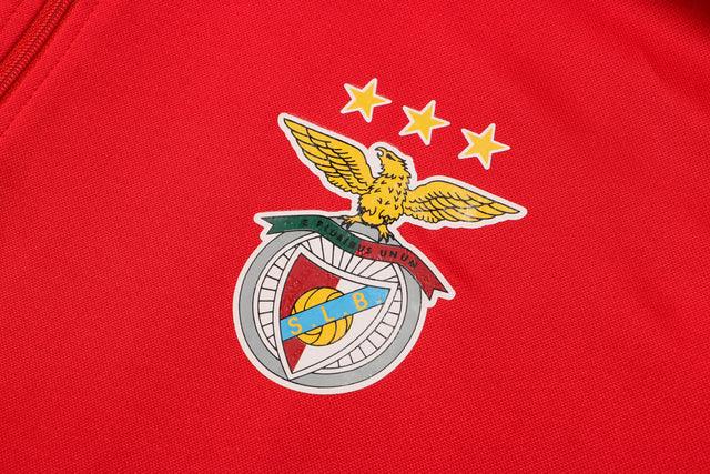 Conjunto Benfica 21/22 Vermelha - Adidas- Com Ziper - DA Sports Oficial