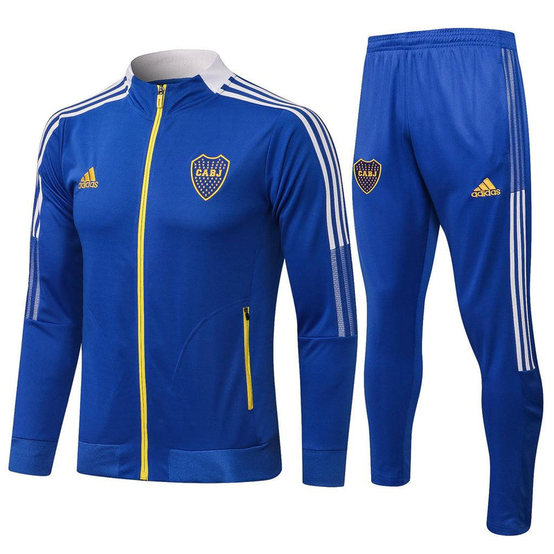 Conjunto Boca Juniors 21/22 Azul - Adidas - Com Fecho - DA Sports Oficial