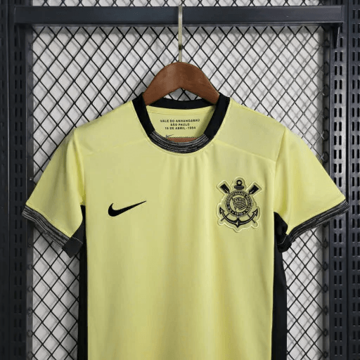 Conjunto Infantil Nike Corinthians III 2023/24 - Amarelo - DA Sports Oficial