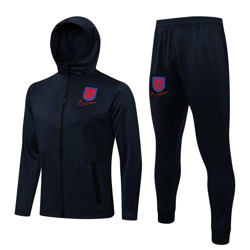 Conjunto Inglaterra 21/22 Azul Escuro - Nike - Com Capuz - DA Sports Oficial