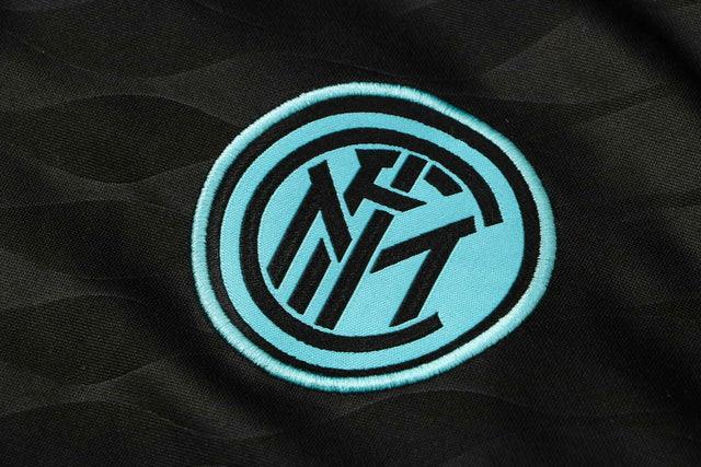 Conjunto Inter de Mil��o 21/22 Preto - Nike - Com Ziper - DA Sports Oficial