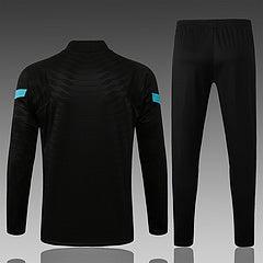 Conjunto Inter de Mil��o 21/22 Preto - Nike - Com Ziper - DA Sports Oficial