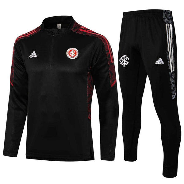 Conjunto Internacional 21/22 Preto - Adidas - Com Ziper - DA Sports Oficial