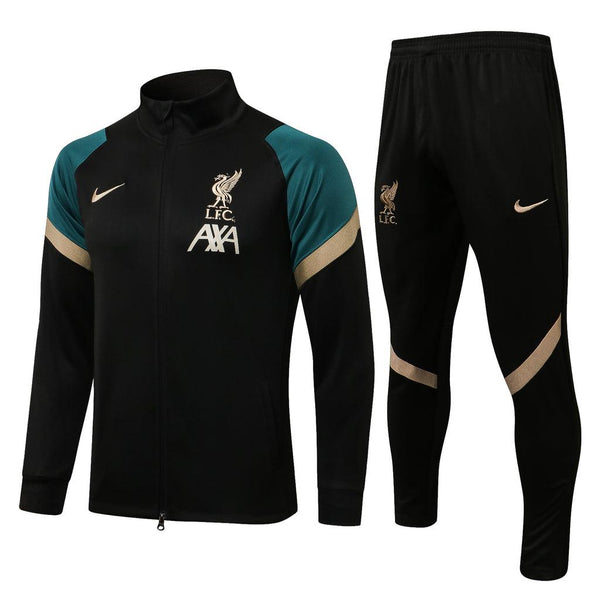 Conjunto Liverpool 21/22 Preta - Nike - Com Fecho - DA Sports Oficial