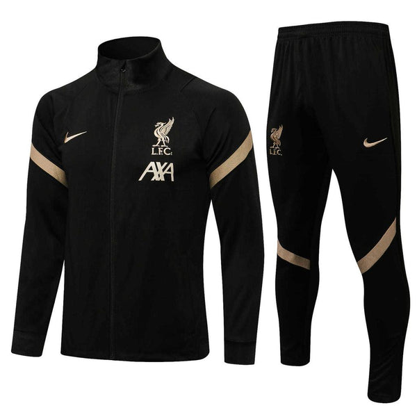 Conjunto Liverpool 21/22 Preto - Nike - Com Fecho - DA Sports Oficial