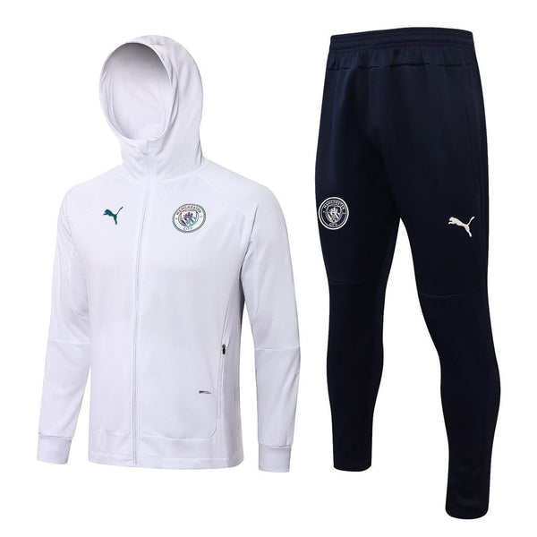 Conjunto Manchester City 21/22 Branco - Puma - Com Capuz - DA Sports Oficial