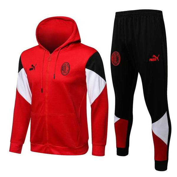 Conjunto Milan 21/22 Vermelha - Puma - Com Capuz - DA Sports Oficial