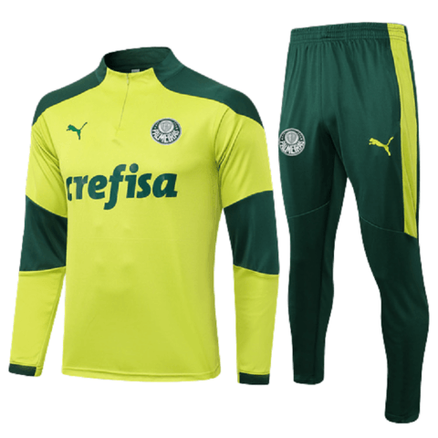 Conjunto Palmeiras 21/22 Verde - Puma - Com Ziper - DA Sports Oficial