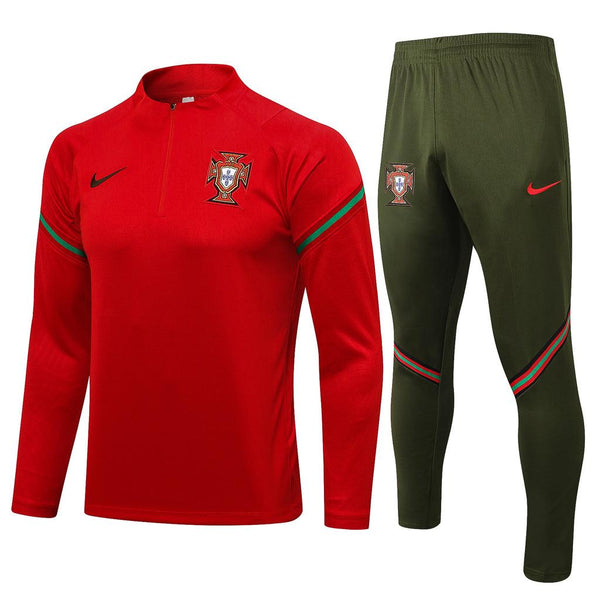 Conjunto Portugal 21/22 Vermelha - Nike - Com Ziper - DA Sports Oficial