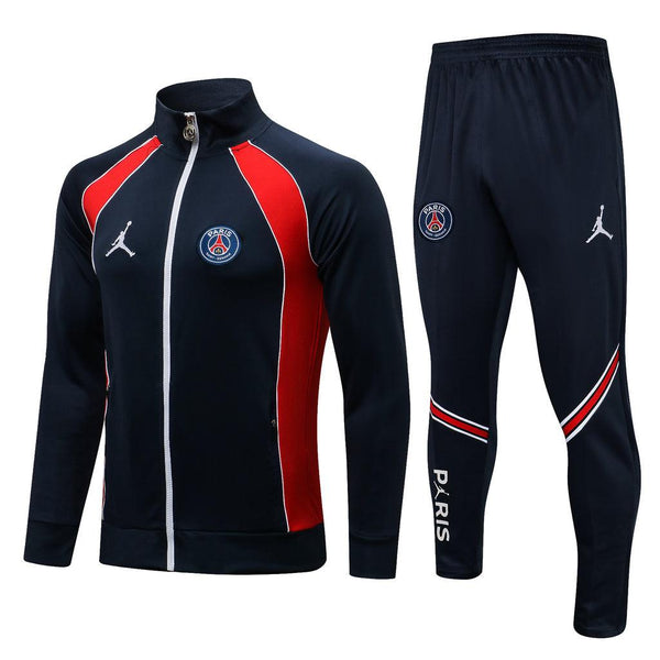 Conjunto PSG 21/22 Azul e Vermelha - Jordan - Com Fecho - DA Sports Oficial