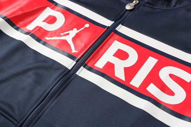 Conjunto PSG 21/22 Azul e Vermelho - Nike - Com Fecho e Capuz - DA Sports Oficial