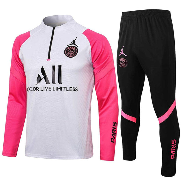 Conjunto PSG 21/22 Branco, Rosa e Preto - Nike - DA Sports Oficial