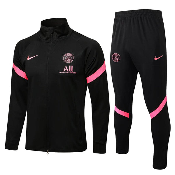 Conjunto PSG 2122 Preta e Rosa - Nike - Com Fecho - DA Sports Oficial