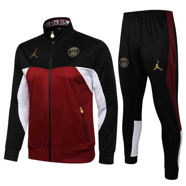 Conjunto PSG 21/22 Preto e Vermelho - Nike Jordan - Com Fecho - DA Sports Oficial