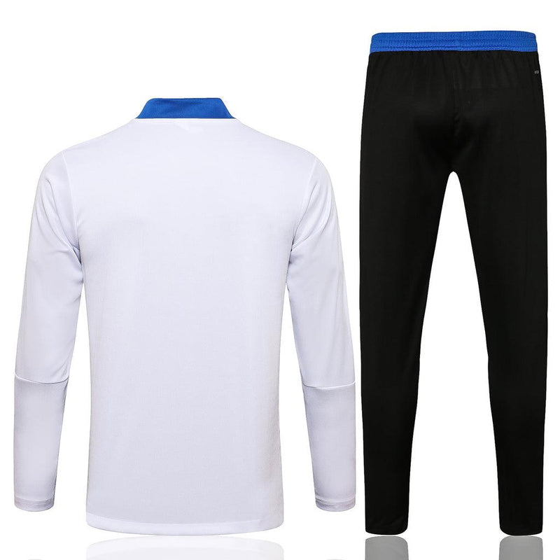 Conjunto Real Madrid 21/22 Branco - Adidas - Com Ziper - DA Sports Oficial