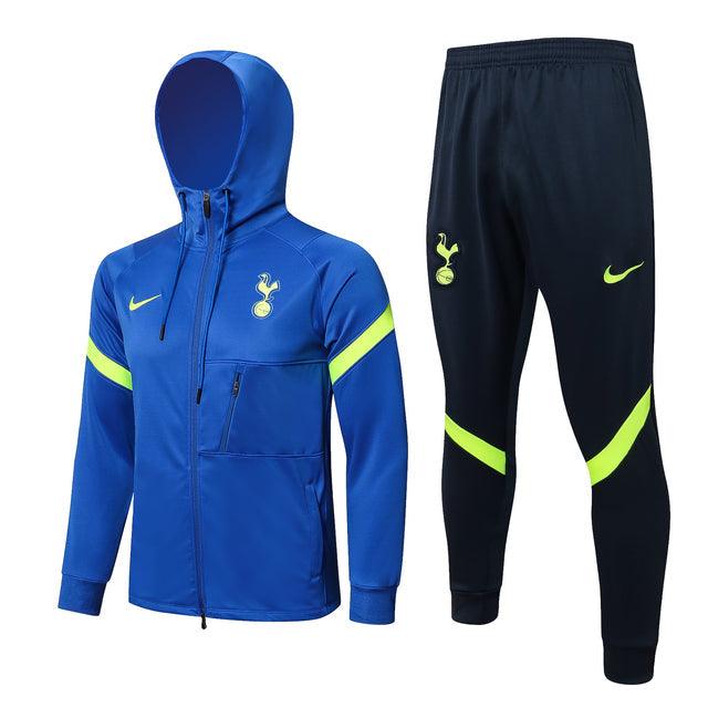 Conjunto Tottenham Spurs 21/22 Azul - Nike - Com Capuz - DA Sports Oficial