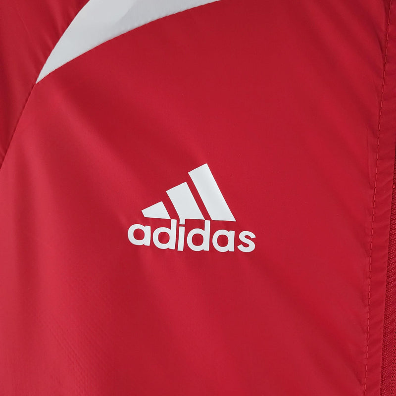 Corta-vento Internacional 22/23 Adidas - Vermelho e Branco - DA Sports Oficial