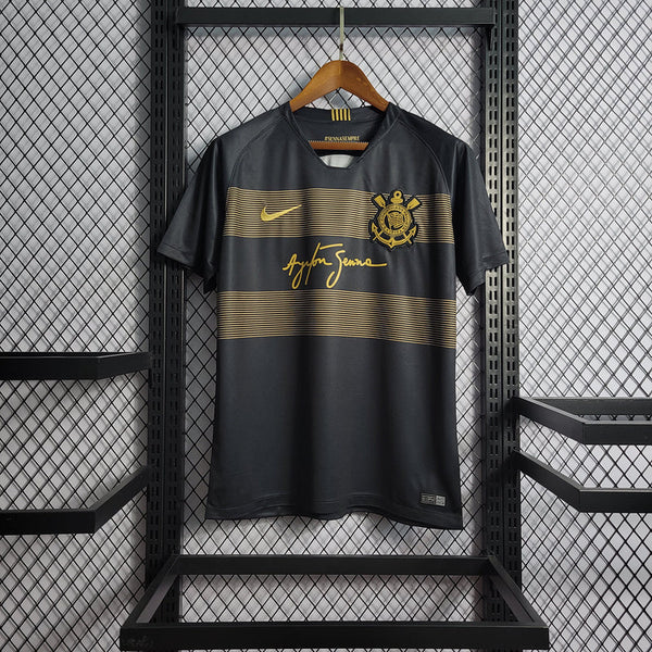 Corinthians Corinthians Ayrton Senna 2018/19 Negro y Dourado