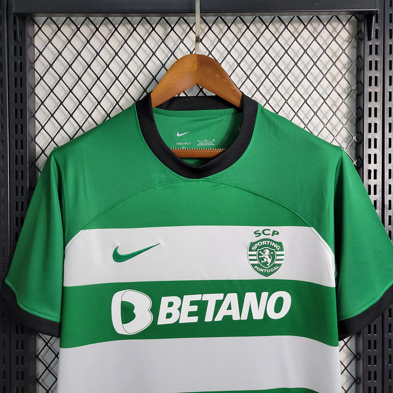 Camiseta Sporting I 23/24 - Verde Rayada