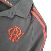 Camiseta Polo Flamengo Cinza