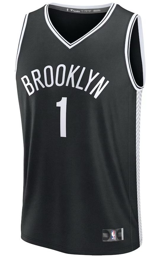 Brooklyn Nets Mikal Bridges Black Jersey - Icon Edition