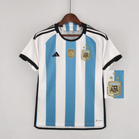 Camiseta Selección da Argentina Home [Escudo de la Copa del Mundo] 2022
