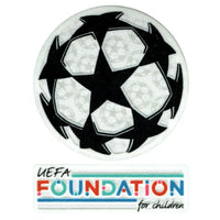 Patch UCL Starball + conjunto de emblemas da UEFA Foundation - 21/23