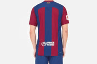 Camiseta Barcelona Home Com Patch La Liga 23/24