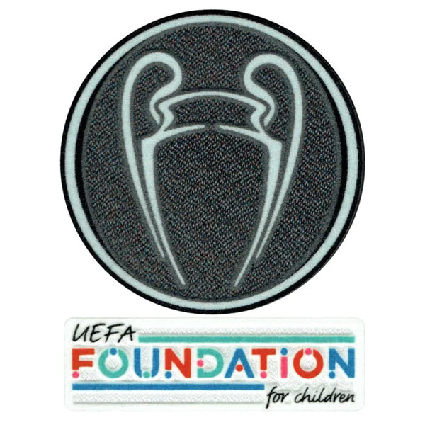 Patch do Troféu dos campeões UCL + conjunto de patches da UEFA Foundation - 2021/2022