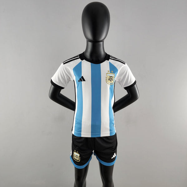 Kit Infantil Argentina 22/23 Adidas - Azul - DA Sports Oficial