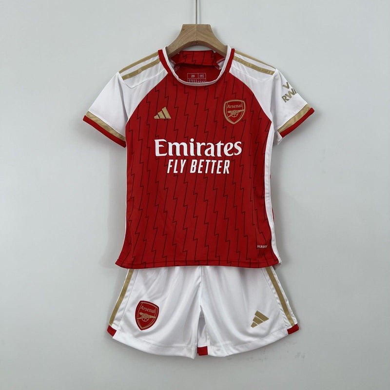 Kit Infantil Arsenal I 23/24 Adidas - Vermelho