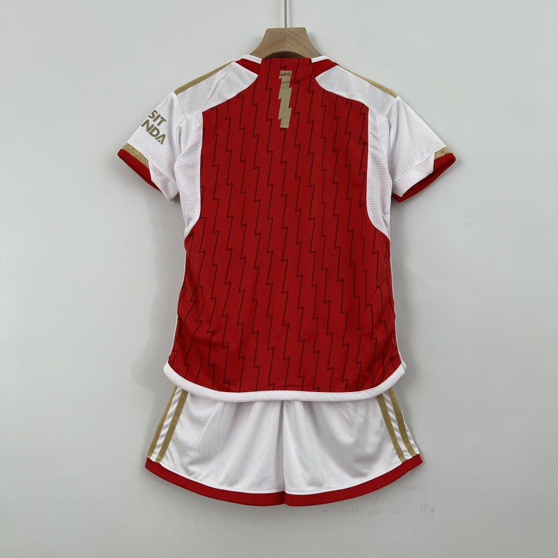 Kit Infantil Arsenal I 23/24 Adidas - Vermelho - DA Sports Oficial