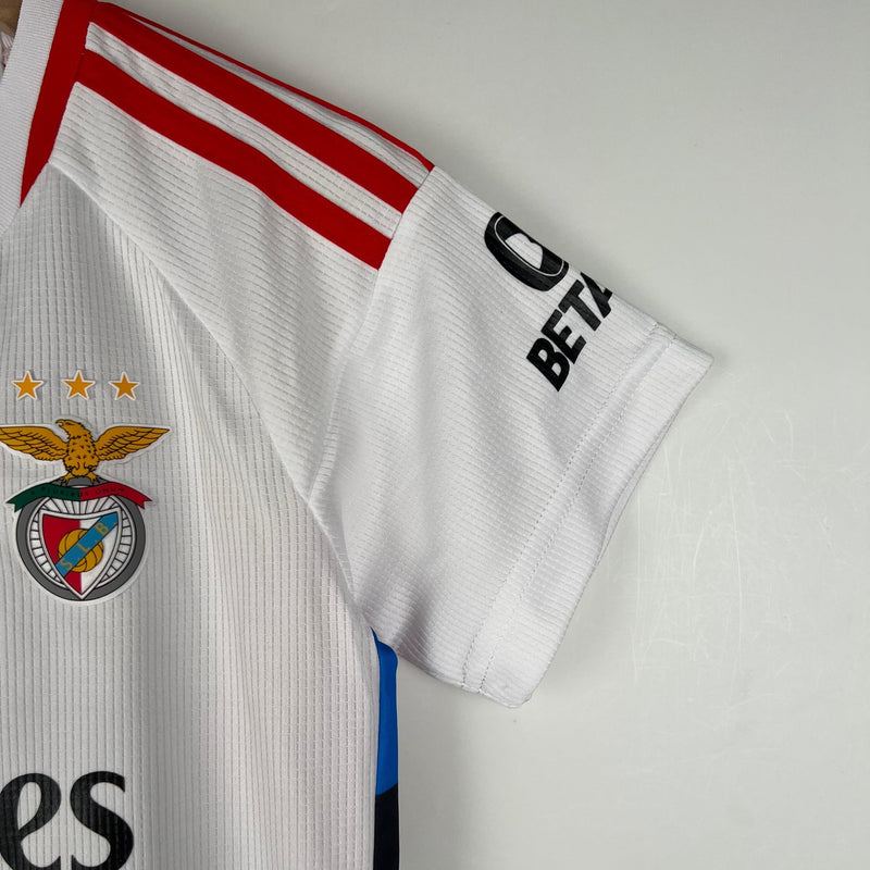 Kit Infantil Benfica I 23/24 - Branca - DA Sports Oficial