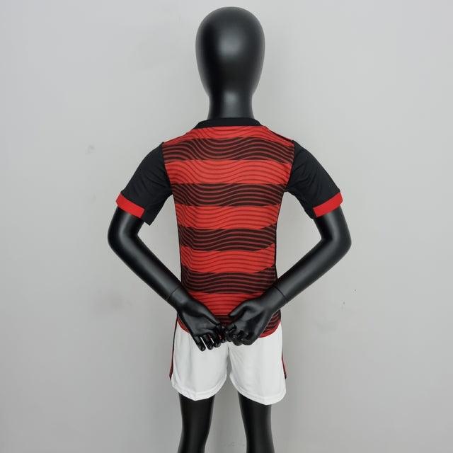 Kit Infantil Flamengo 22/23 Adidas - Rubro Negro - DA Sports Oficial