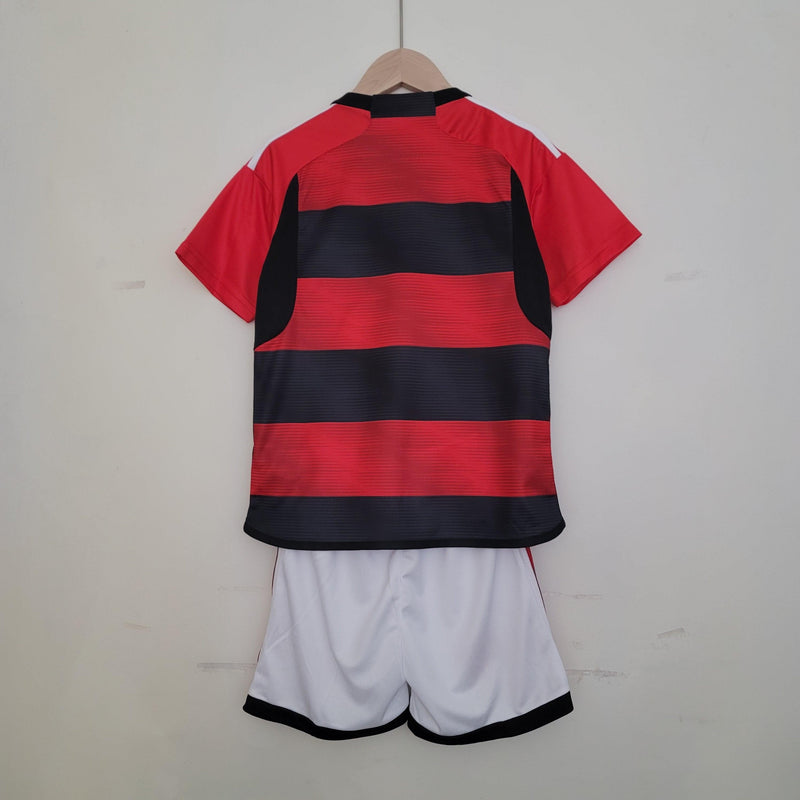 Kit Infantil Flamengo 23/24 Adidas - Rubro Negro - DA Sports Oficial