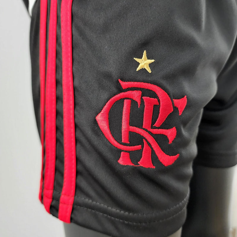 Kit Infantil Flamengo II 22/23 Adidas - Branco - DA Sports Oficial