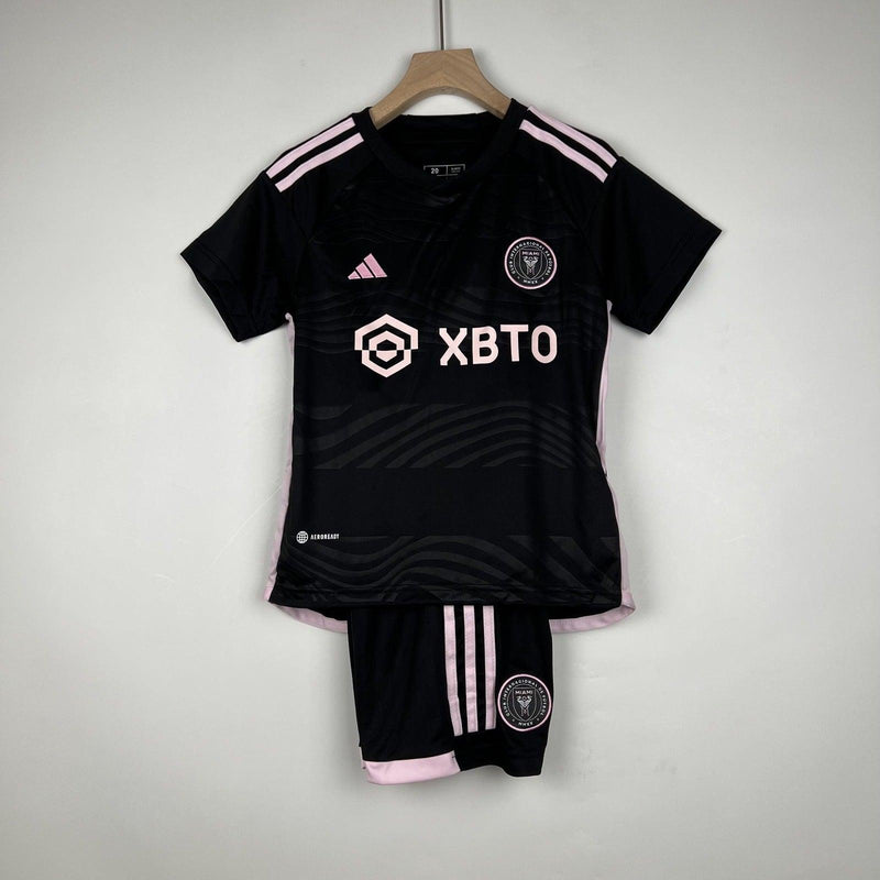 Kit Infantil Inter Miami I 23/24 Adidas - Preto e Rosa