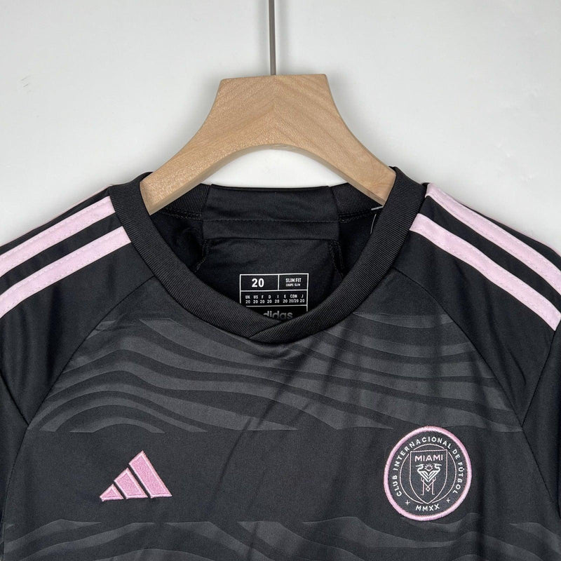 Kit Infantil Inter Miami I 23/24 Adidas - Preto e Rosa - DA Sports Oficial